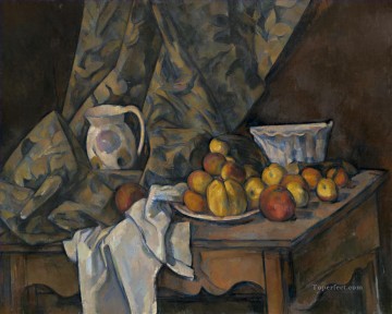  Cezanne Oil Painting - Still Life with Flower Holder Paul Cezanne